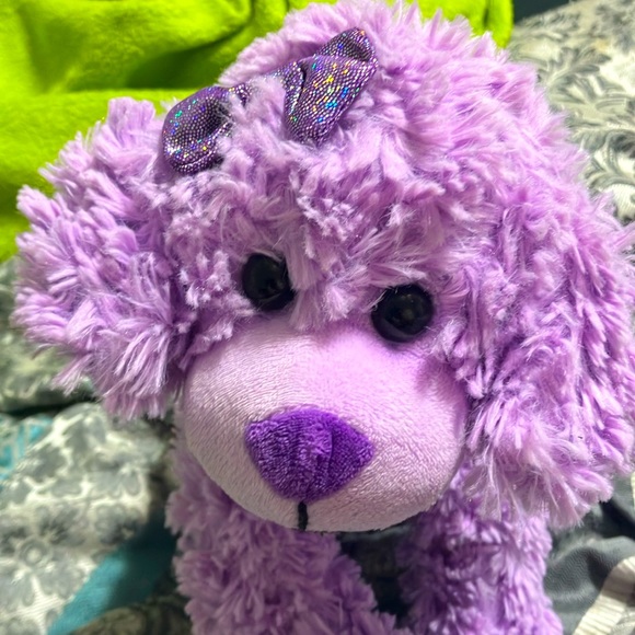 Medium sized purple stuffed animal poodle - Picture 1 of 5